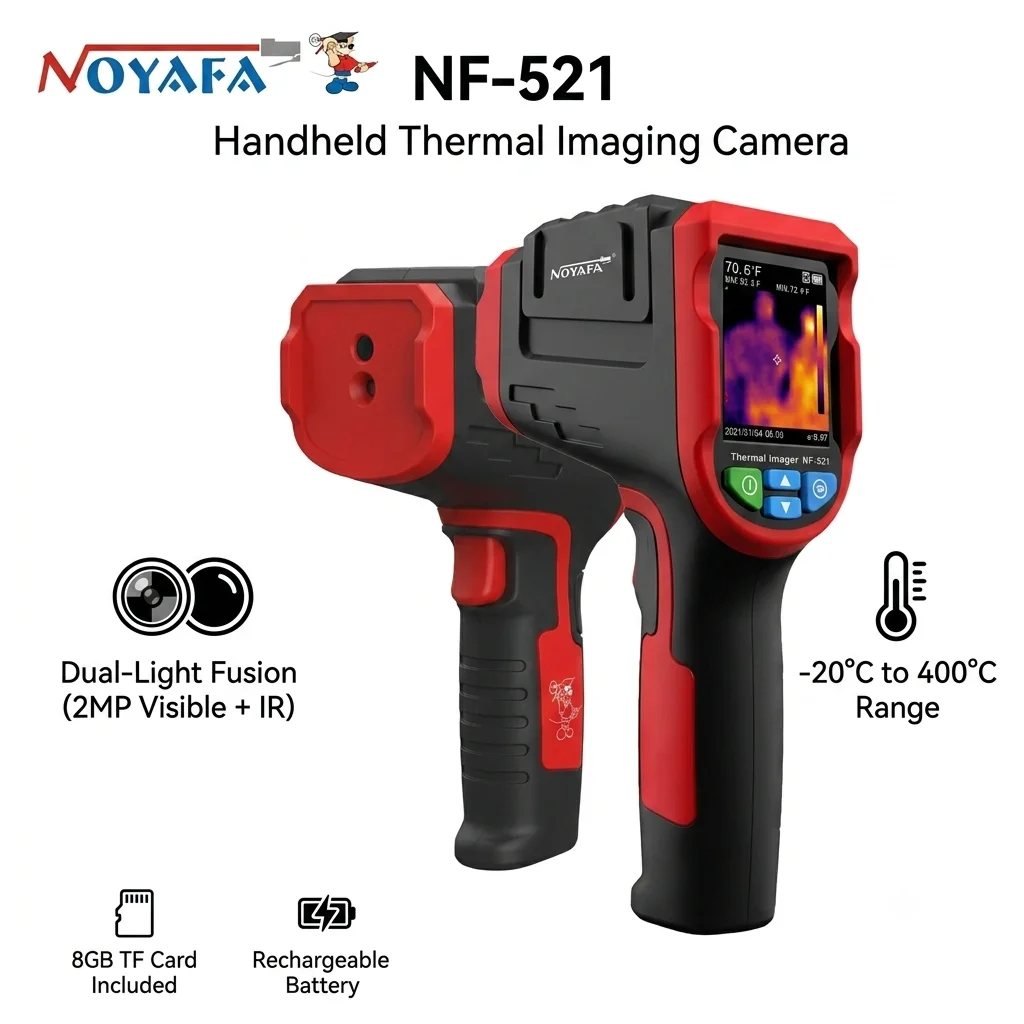 Nf 521 Thermal Imaging Camera - NOYAFA NF-521 Ręczna Kamera Termowizyjna 2MP
